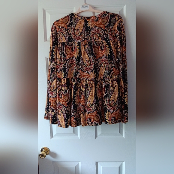 Lascana Venus Boho Paisley 100% Viscose Top Great Condition L - Picture 3 of 6